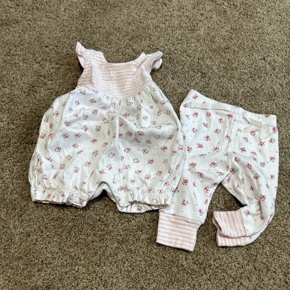 Baby Girl GAP Bubble Romper + Pants, 2 outfits in 1  Like new